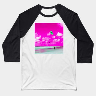 Lonely Kite Beach No. 3 Baseball T-Shirt